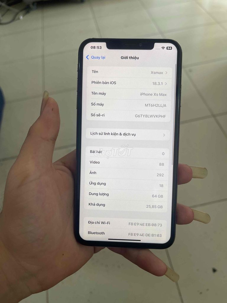 Apple iPhone XS Max 64GB Vàng đồng Mất Face ID. Mua bán Điện thoại tại Thành phố Thủ Đức Tp Hồ Chí Minh được đăng bởi Nguyễn Minh Tuyến hình 1