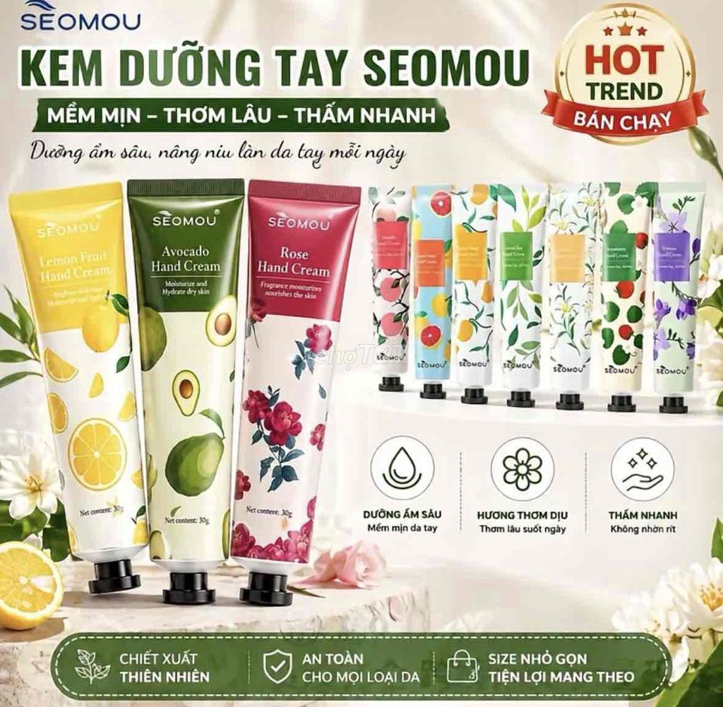 Kem dưỡng da tay SEOMOU Hoa hồng. Mua bán Phụ kiện thời trang khác tại Quận Bình Thạnh Tp Hồ Chí Minh được đăng bởi Xả kho phụ kiện xinh hình 1