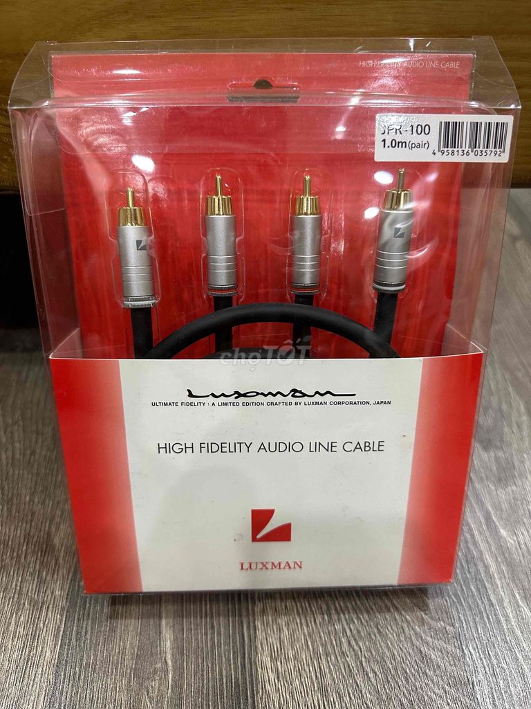 Dây tín hiệu Luxman JPR 100 1m chính hãng xách tay. Mua bán Tivi, Âm thanh tại Quận Nam Từ Liêm Hà Nội được đăng bởi Tuan Bui hình 1