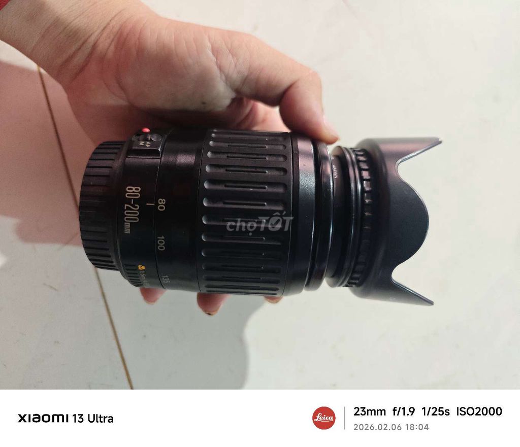 Ống kính Canon EF 80-200mm f/4.5-5.6 Đen. Mua bán Máy ảnh, Máy quay tại Thành phố Bà Rịa Bà Rịa - Vũng Tàu được đăng bởi nguyễn trường hình 1