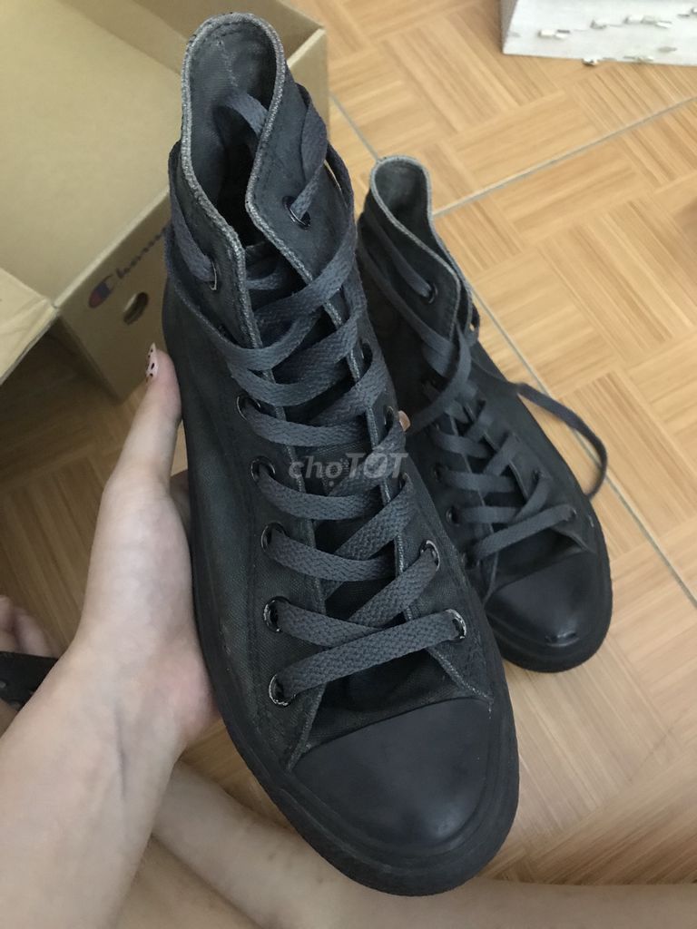 0702082243 - Coverse all black size 37.5