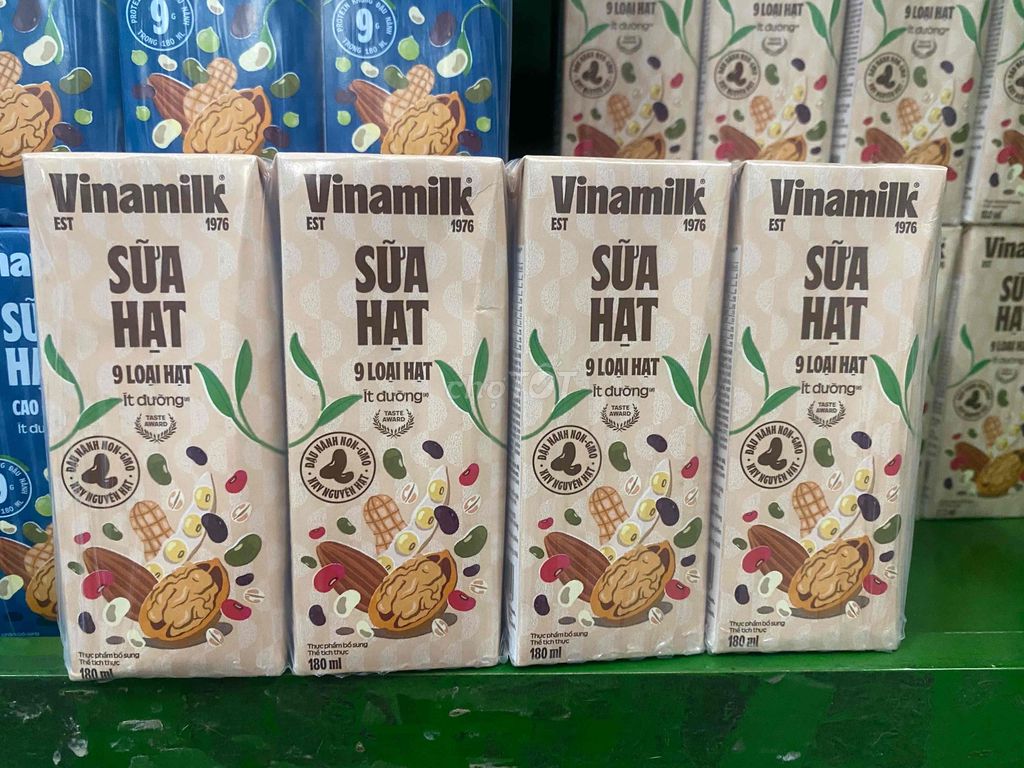 sữa hạt vinamilk 9 loại hạt -ít đường