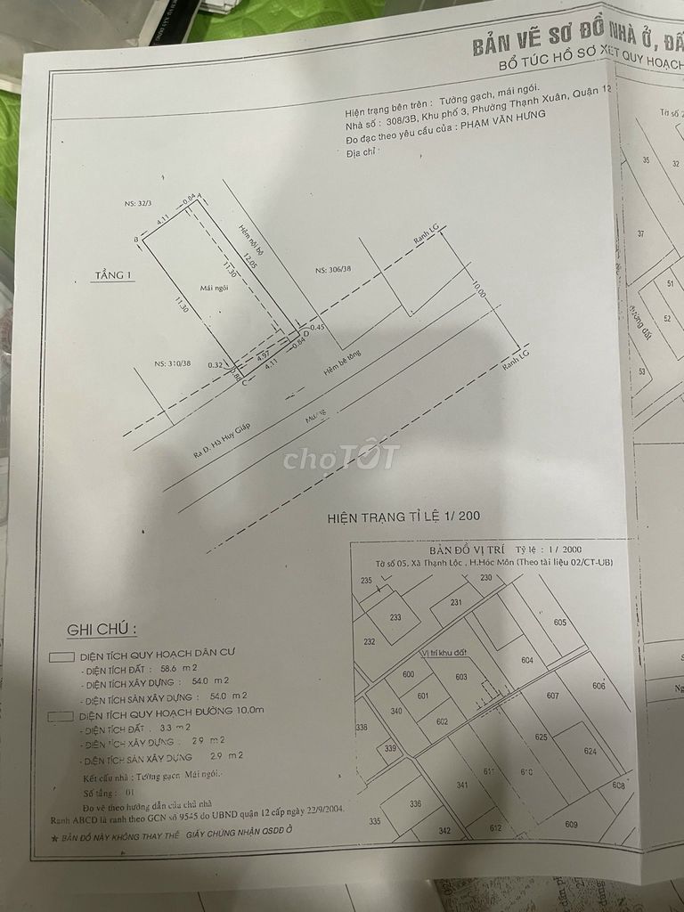 BÁN ĐẤT 5*12= 60M2 TẶNG NHÀ ĐƯỜNG RỘNG 10M - TX38 - THÔNG NHIỀU ĐƯỜNG