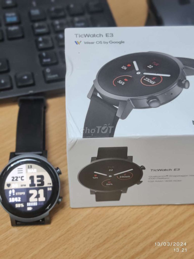 [Cần bán] Ticwatch E3 WearOS 3.5 fullbox