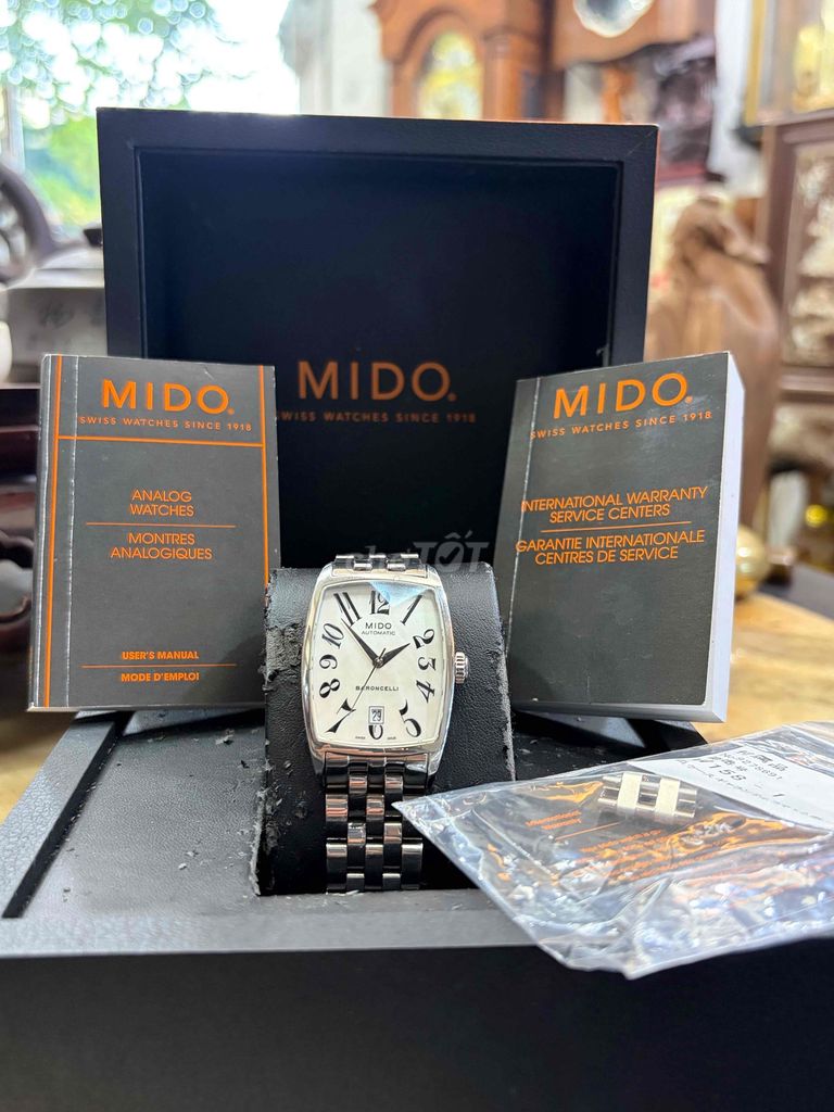 Đồng hồ Mido Baroncelli Thép không gỉ Nam Bạc. Mua bán Đồng hồ tại Quận Hoàng Mai Hà Nội được đăng bởi Hùng Râu Đồng Hồ Cổ hình 1