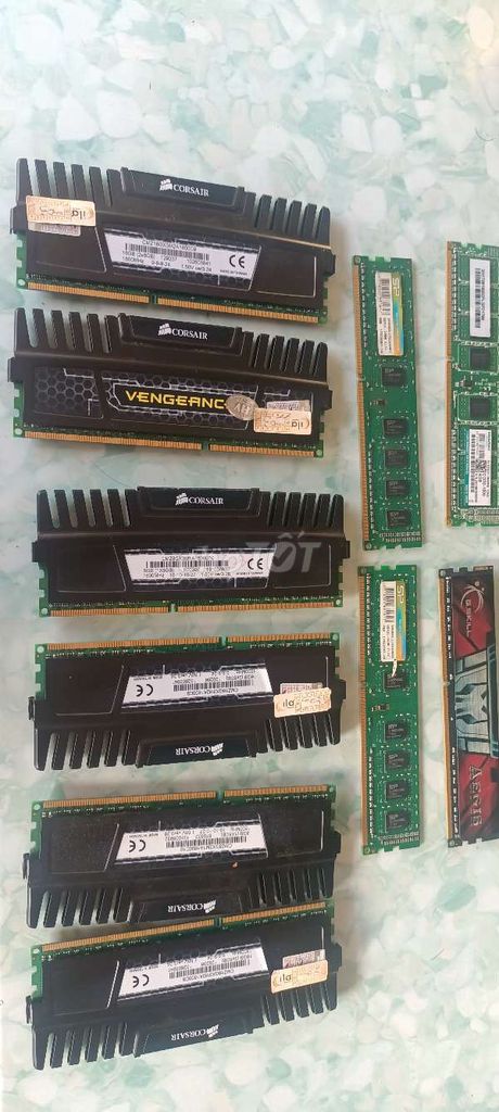 Lô ram3 4g 8g, ram4 4g 8g tháo máy đẹp vàng tươi