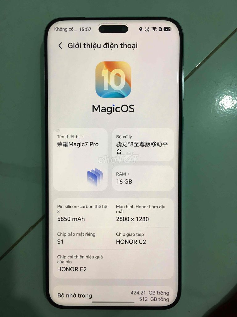 Honor Magic7 Pro 16GB/512GB. Mua bán Điện thoại tại Quận 12 Tp Hồ Chí Minh được đăng bởi Minh Hào hình 1