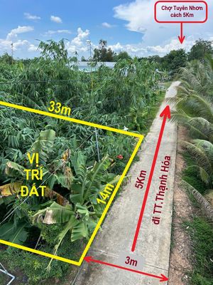 Bán đất thổ 462m2, sát QL.62, SHR, đường ô tô, Thạnh Hóa, Long An. Mua bán đất tại Huyện Thạnh Hóa Long An được đăng bởi PHẠM PHÚ LỘC