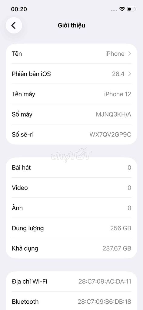 Apple iPhone 12 256GB Tím. Mua bán Điện thoại tại Quận Hà Đông Hà Nội được đăng bởi Lee Shady hình 1