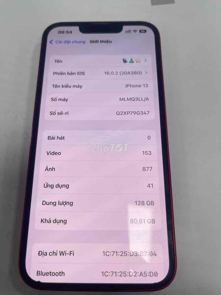 Apple iPhone 13 128GB Đỏ ios 16 jb ok. Mua bán Điện thoại tại Quận Bắc Từ Liêm Hà Nội được đăng bởi Nguyễn hình 1
