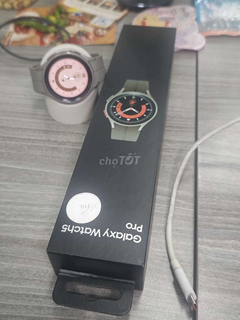 Samsung Watch 5 Pro Xám Như mới. Mua bán Thiết bị đeo thông minh tại Quận 8 Tp Hồ Chí Minh được đăng bởi Longhuynh hình 1