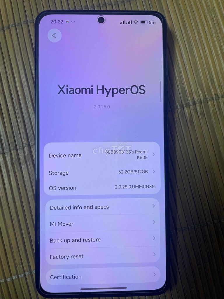 Xiaomi Redmi K60E 12GB 512GB Đen. Mua bán Điện thoại tại Quận Long Biên Hà Nội được đăng bởi Gia Huy Lê hình 1