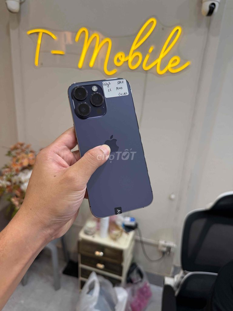 14 Promax 512Gb Quốc Tế zin full tím pin 100%. Mua bán Điện thoại tại Quận Thanh Xuân Hà Nội được đăng bởi Ngô Tráng T Mobile hình 1
