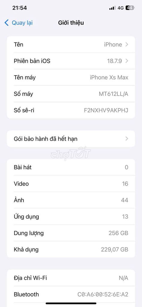Apple iPhone Xs Max 256GB Vàng. Mua bán Điện thoại tại Huyện Long Thành Đồng Nai được đăng bởi Nguyễn Ly hình 1
