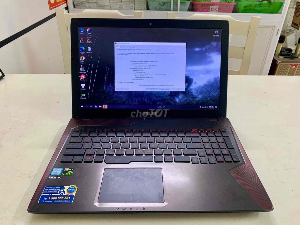 Asus GL553VN i5-7300HQ 16GB/128GB. Mua bán Laptop tại Quận Dương Kinh Hải Phòng được đăng bởi Cường hình 1