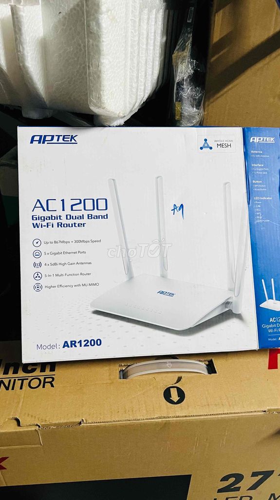 Tồn kho cái Aptek AC1200 - Router Wifi Dual Band
