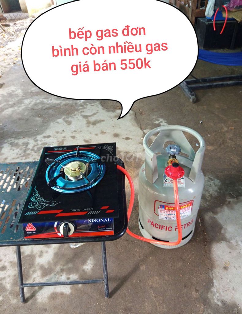 Bếp kèm bình có gas 550k