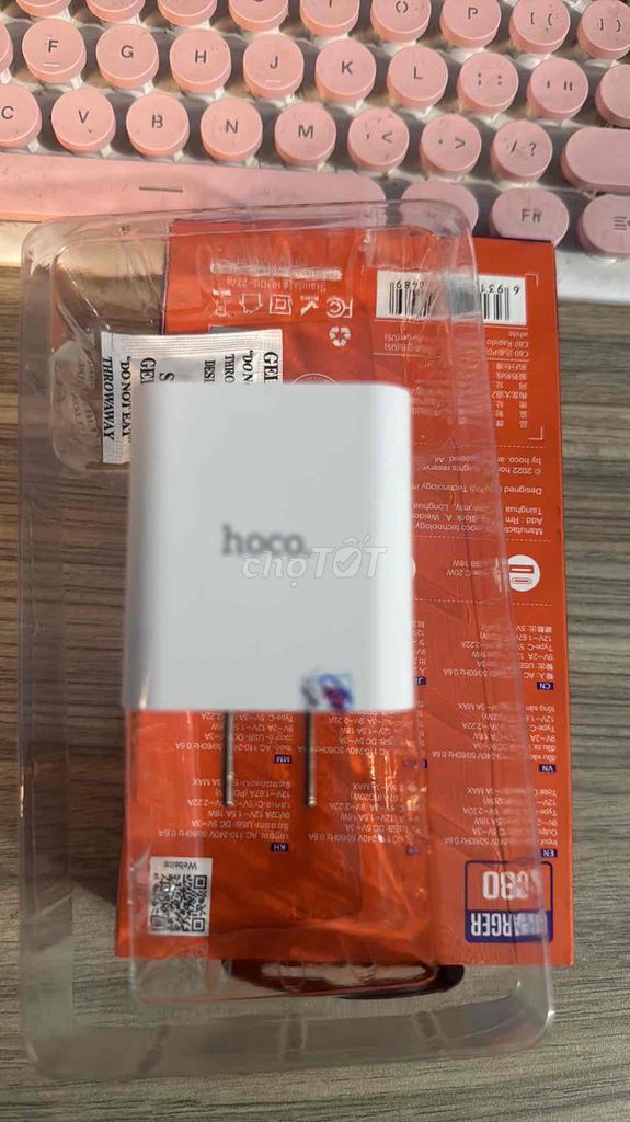 Cốc sạc nhanh 20W USB 3.0 HOCO thanh lý 2024