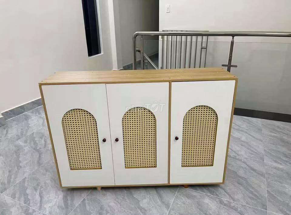 Tủ giày dép Gỗ MDF 3 cánh mây. Mua bán Tủ, kệ gia đình tại Quận Cẩm Lệ Đà Nẵng được đăng bởi Ngọcn shop hình 1