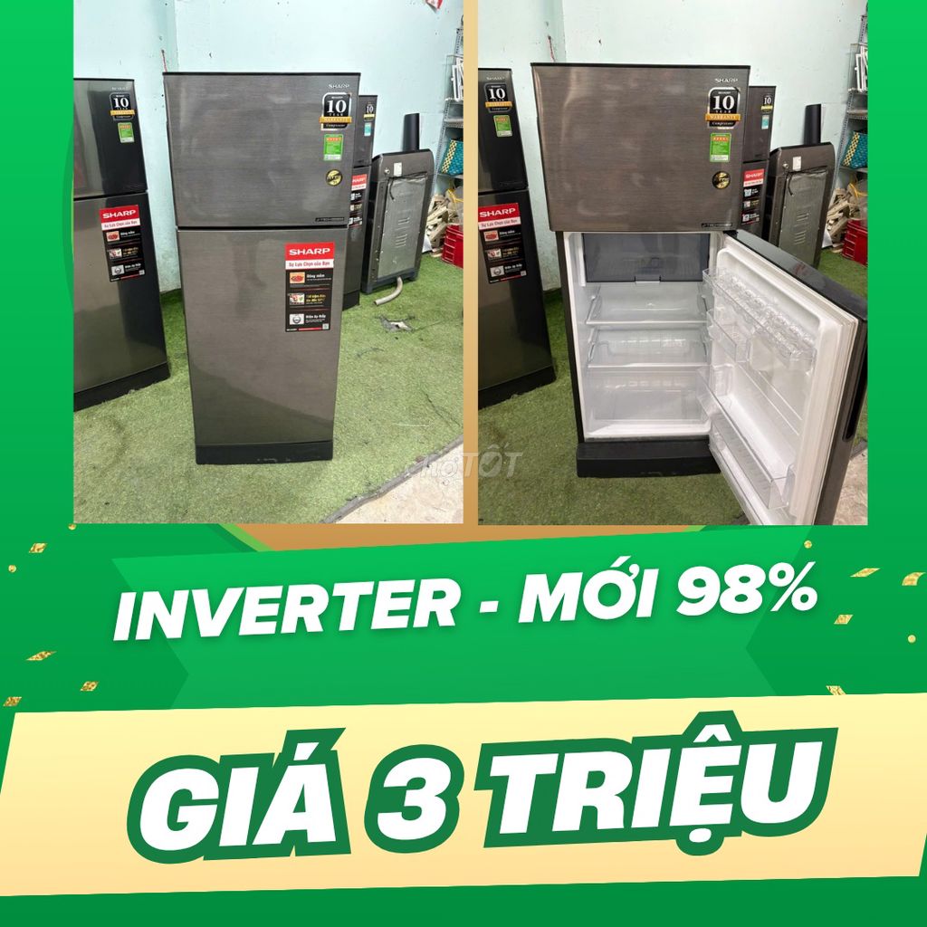 ❄️Tủ lạnh Sharp 196L Xám Inverter Không đóng tuyết❄️. Mua bán Tủ lạnh tại Quận Tân Phú Tp Hồ Chí Minh được đăng bởi Nam Tiến  hình 1