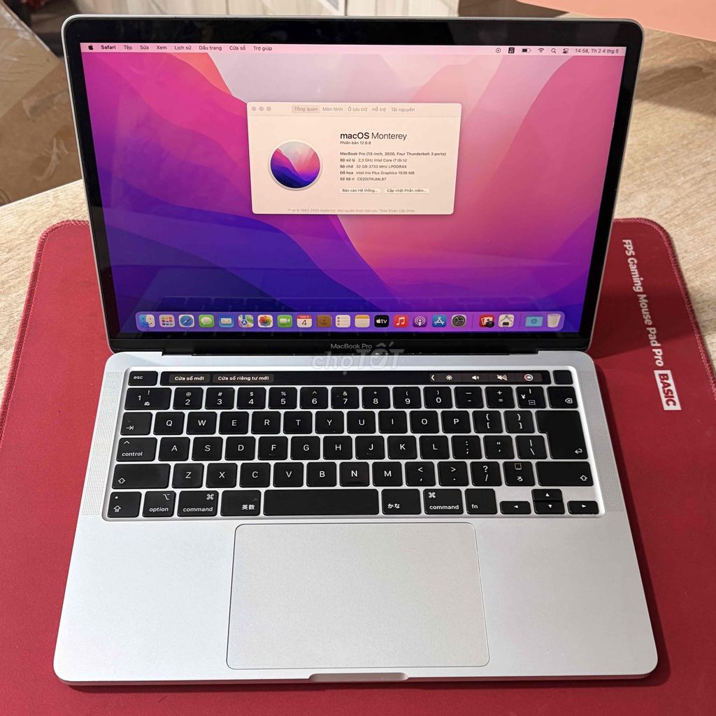 Apple MacBook Pro 13 inch 2020 i7 32GB/1TB. Mua bán Laptop tại Quận Bình Thạnh Tp Hồ Chí Minh được đăng bởi Mac Hiền 50 Nguyễn Cửu Vân hình 1