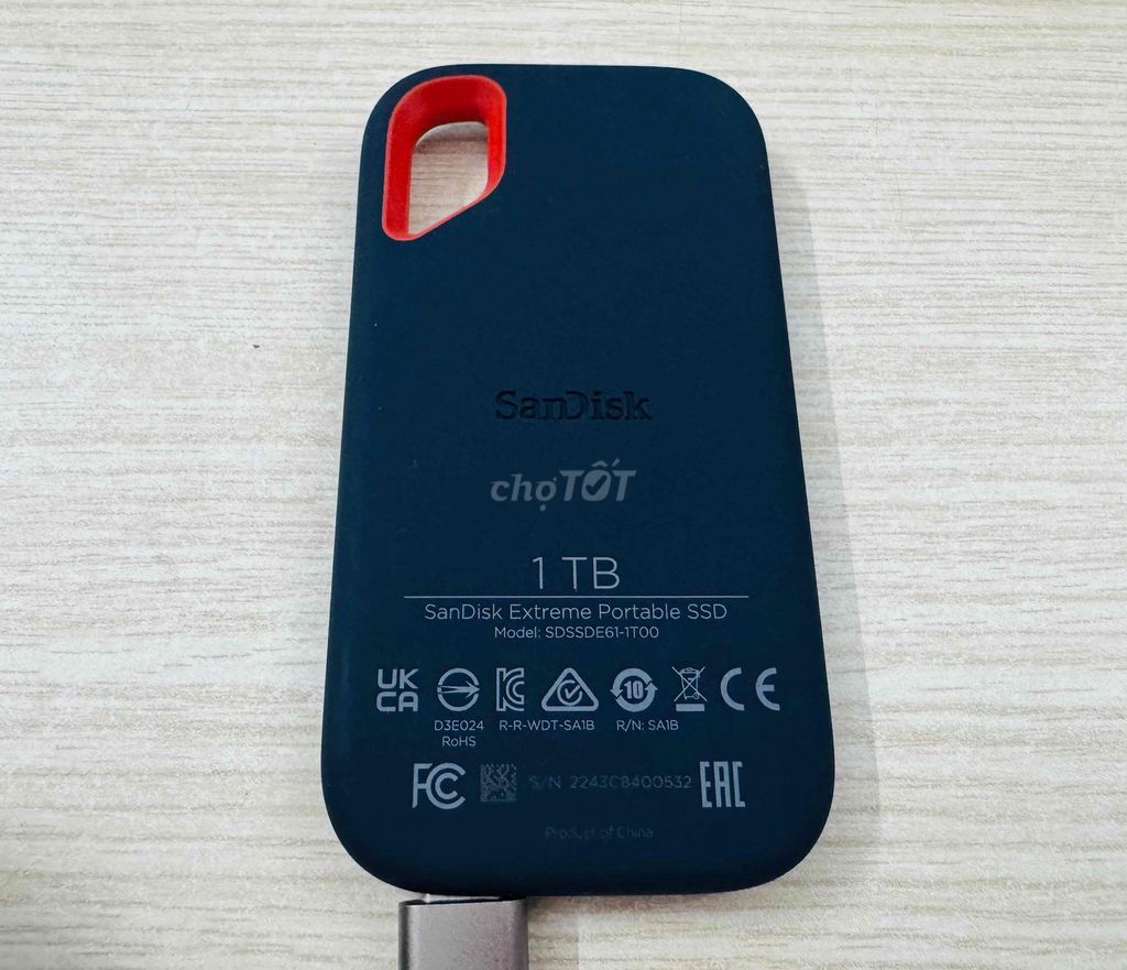 Ổ di động SSD 1TB SanDisk Extreme E61 BH 11.2027. Mua bán Linh kiện (RAM, Card...) tại Quận 12 Tp Hồ Chí Minh được đăng bởi Anh Tuan hình 1