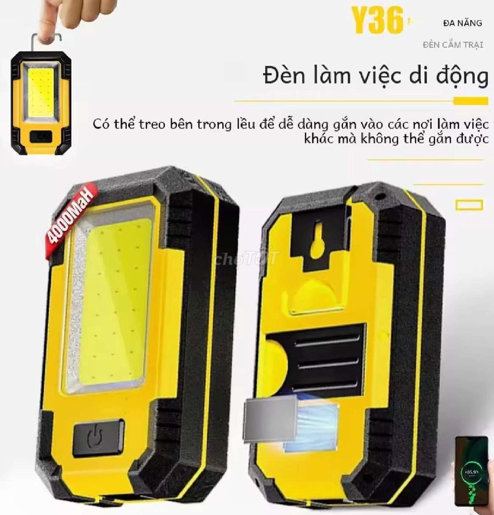 Đèn pin led COB hỗ trợ công việc