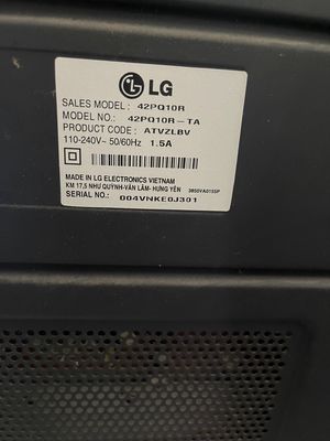 Thanh lý Tivi LG Plasma 42PQ10R Hàng cũ ko remote. Mua bán Tivi, Âm thanh tại Thành phố Rạch Giá Kiên Giang được đăng bởi Máy Tính Kiên Giang
