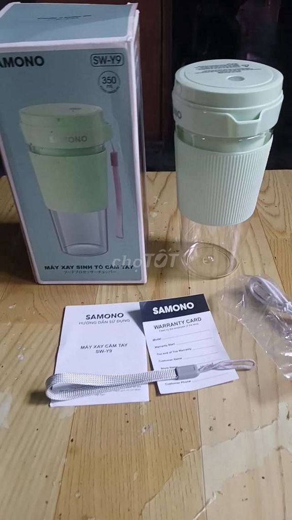 Máy xay sinh tố SAMONO SW-Y9 xanh nhạt. Mua bán Bếp, lò, đồ điện nhà bếp tại Thành phố Mỹ Tho Tiền Giang được đăng bởi Từ Tấn Đạt  hình 1