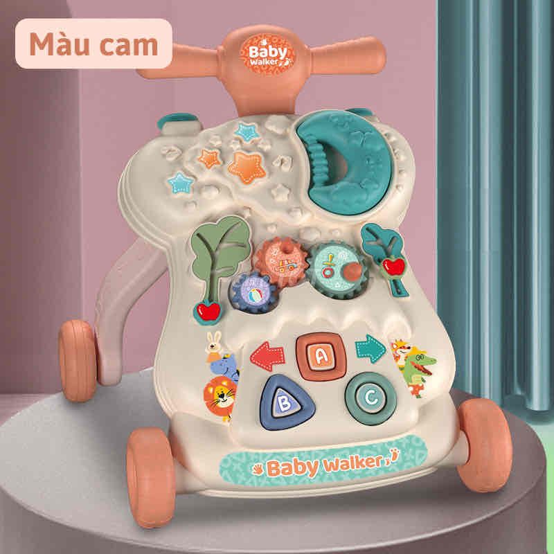 củi gỗ + xe tập đi
