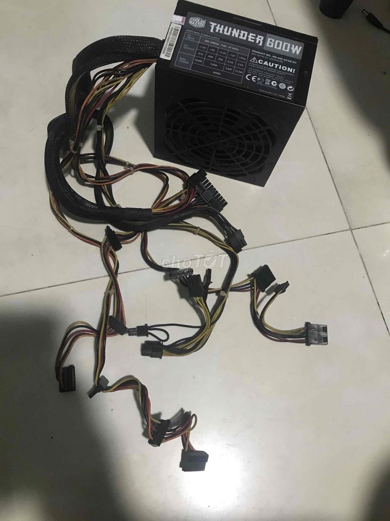 Nguồn Cooler Master Thunder 600w Đen. Mua bán Linh kiện (RAM, Card...) tại Quận 7 Tp Hồ Chí Minh được đăng bởi Son hình 1