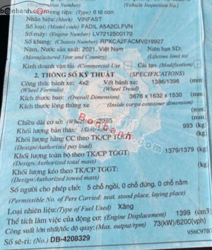 VinFast Fadil 1.4 AT 2021. Mua bán Ô tô tại Quận Đồ Sơn Hải Phòng được đăng bởi BRAVE hình 5