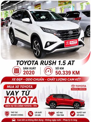 Toyota Rush 1.5 AT 2020 Trắng 50.337 km, hiếm có