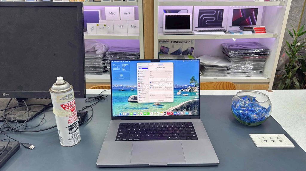 MacBook Pro 16inch: M1 Pro/16GB/512GB Gray. Mua bán Laptop tại Quận Thanh Khê Đà Nẵng được đăng bởi Tín Phát Apple hình 1