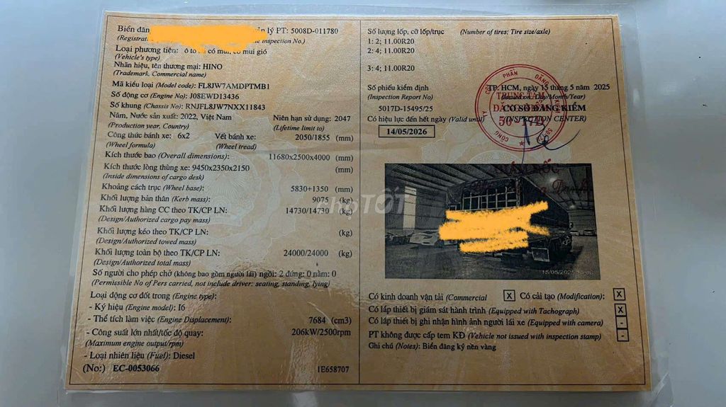 Bán hino fl 2022 tải 14t7 thùng nhôm dài 9m450. Mua bán Xe tải, xe ben tại Huyện Bắc Tân Uyên Bình Dương được đăng bởi hồng thanh hình 6