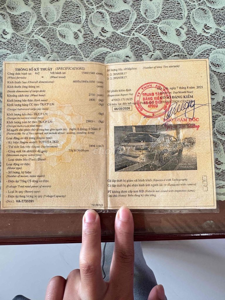 Toyota Fortuner 2010 Bạc. Mua bán Ô tô tại Huyện Bảo Lâm Lâm Đồng được đăng bởi Thành Đạt hình 17