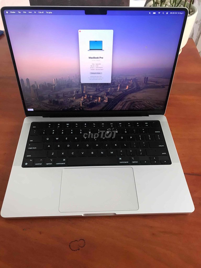 Apple Macbook Pro M3 2023 8GB/518GB Đã sử dụng. Mua bán Laptop tại Quận Sơn Trà Đà Nẵng được đăng bởi Hang hình 1