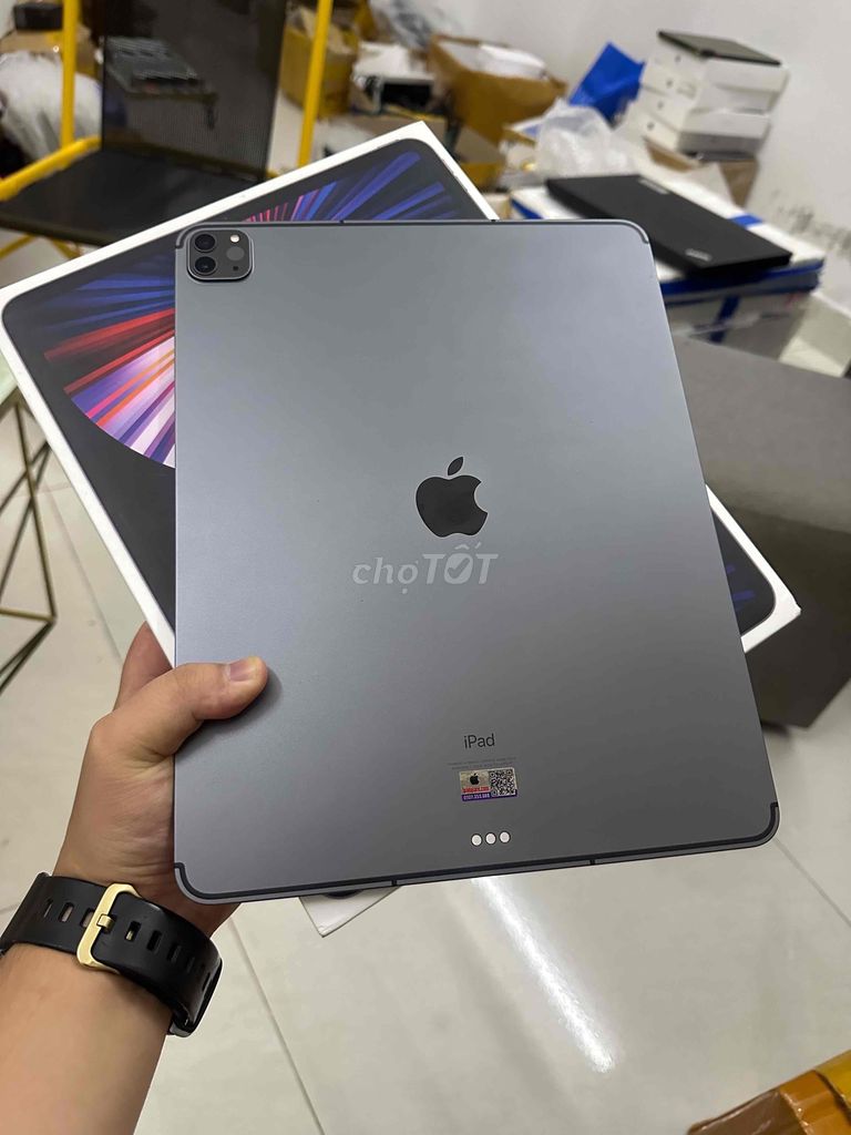 🍏 iPad Pro 12.9in M1 128Gb Wifi + 5G Zin All 100%