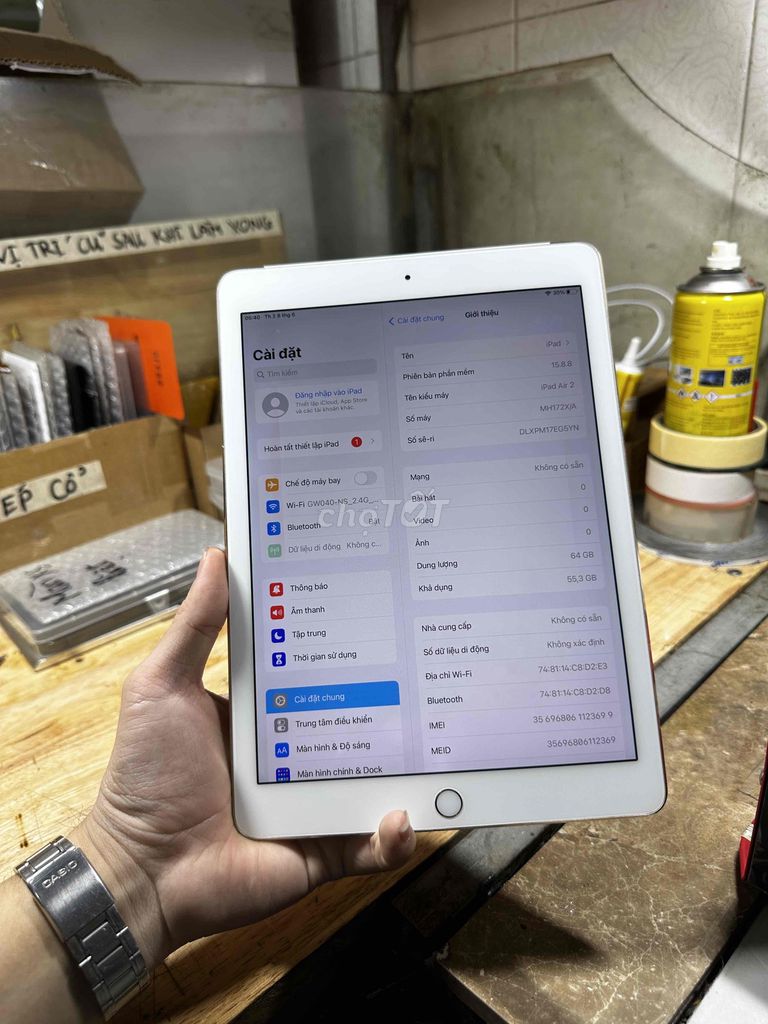 Apple iPad Air 2 64GB gold. Mua bán Máy tính bảng tại Quận 12 Tp Hồ Chí Minh được đăng bởi Trọng Tính hình 1