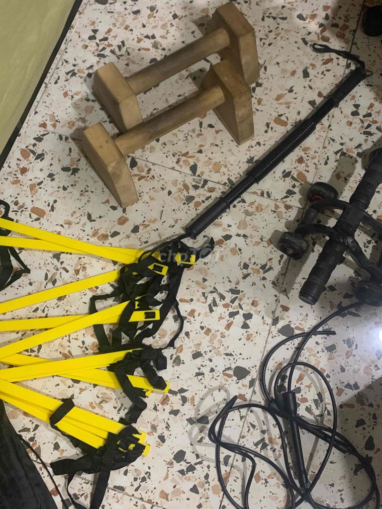 Dụng cụ thể dục Gỗ, Nhựa Vàng, Đen, Nâu
