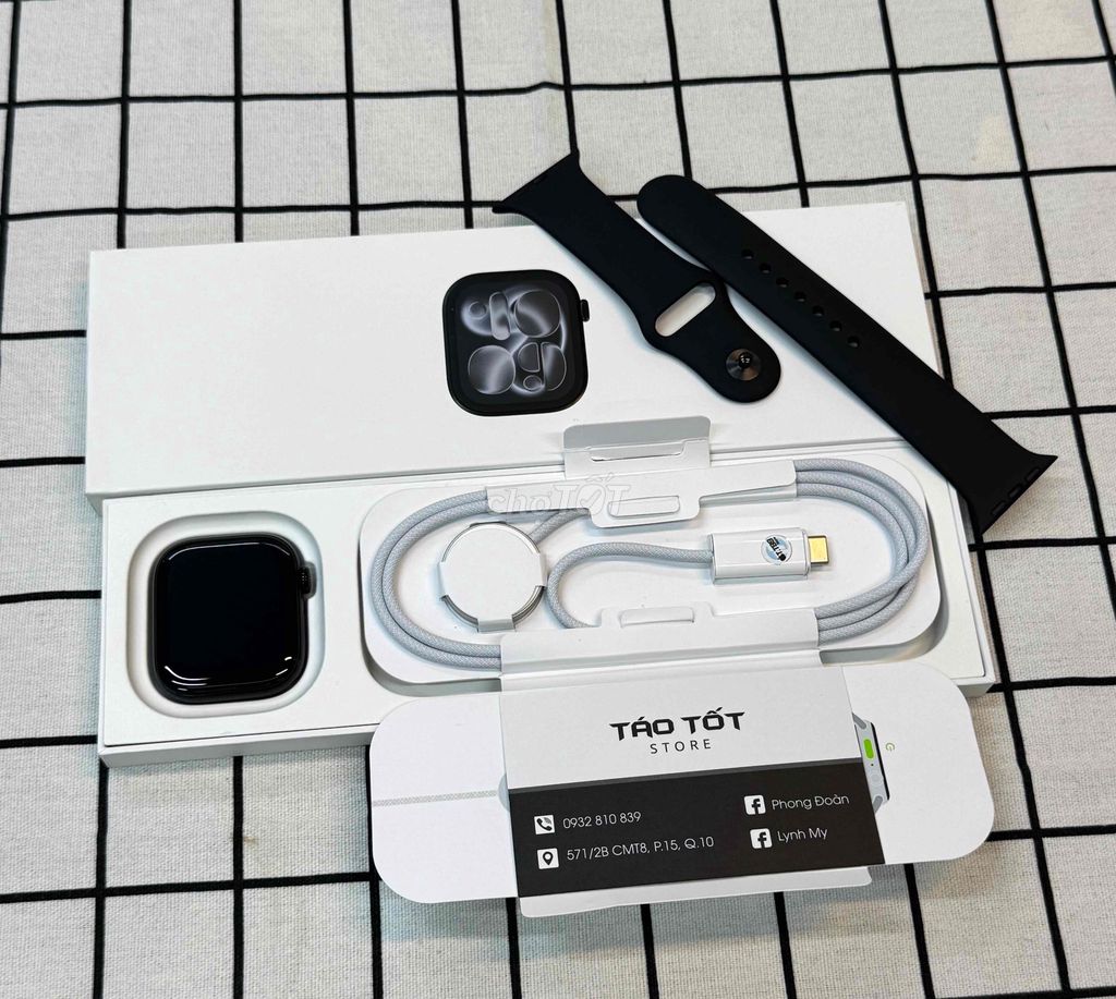 Apple S11 46mm Đen Jetblack Keng BH dài pin 100. Mua bán Thiết bị đeo thông minh tại Quận 10 Tp Hồ Chí Minh được đăng bởi Táo Tốt Apple  hình 1