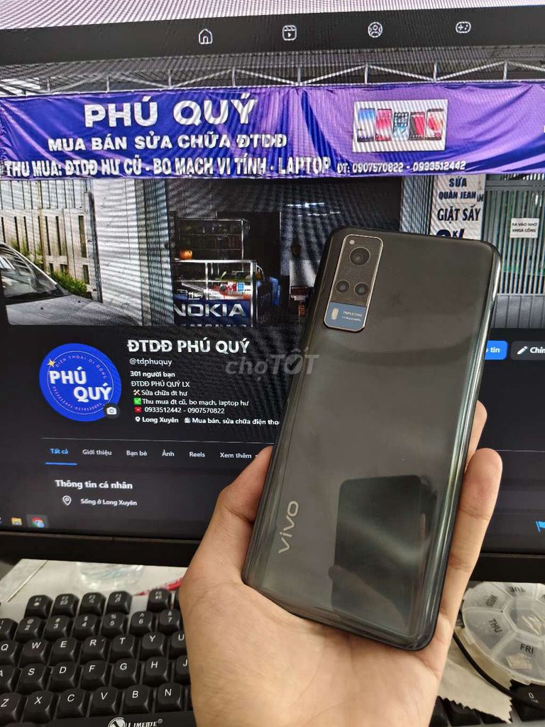 Vivo Y53s máy tầm trung 8GB/128GB dùng ngon êm. Mua bán Điện thoại tại Thành phố Long Xuyên An Giang được đăng bởi ĐTDĐ Phú Quý hình 1