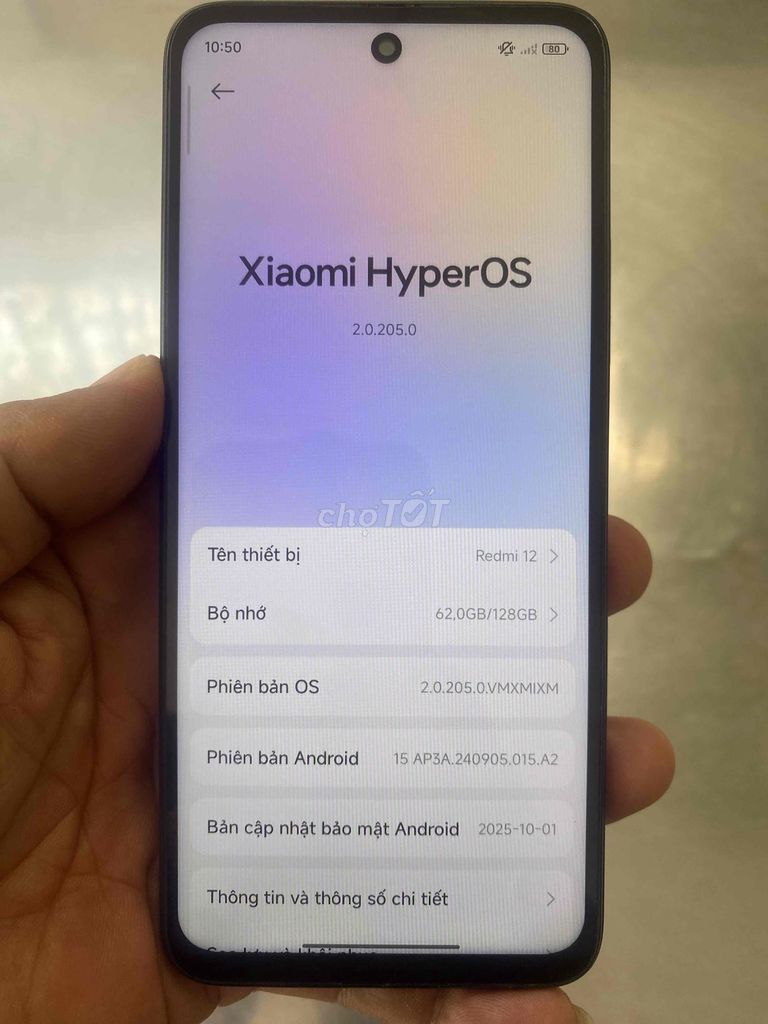 Xiaomi Redmi 12 8GB/128GB Đen. Mua bán Điện thoại tại Thành phố Thủ Đức Tp Hồ Chí Minh được đăng bởi ThanhThan Tran hình 1