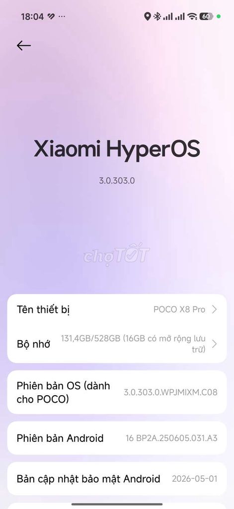 POCO X8 Pro 528GB 8GB. Mua bán Điện thoại tại Thành phố Mỹ Tho Tiền Giang được đăng bởi  Nguyễn hình 1