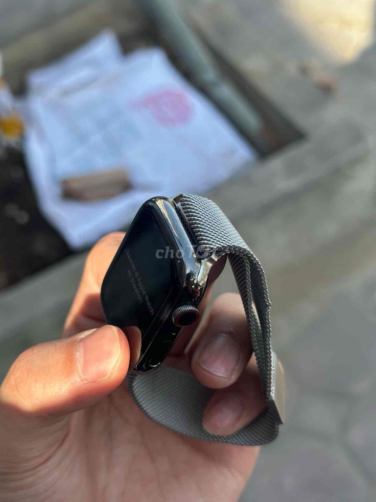 Apple Watch Series 7 Thép Đen 45mm. Mua bán Thiết bị đeo thông minh tại Quận Hải Châu Đà Nẵng được đăng bởi apple watch chính hãng giá rẻ hình 1