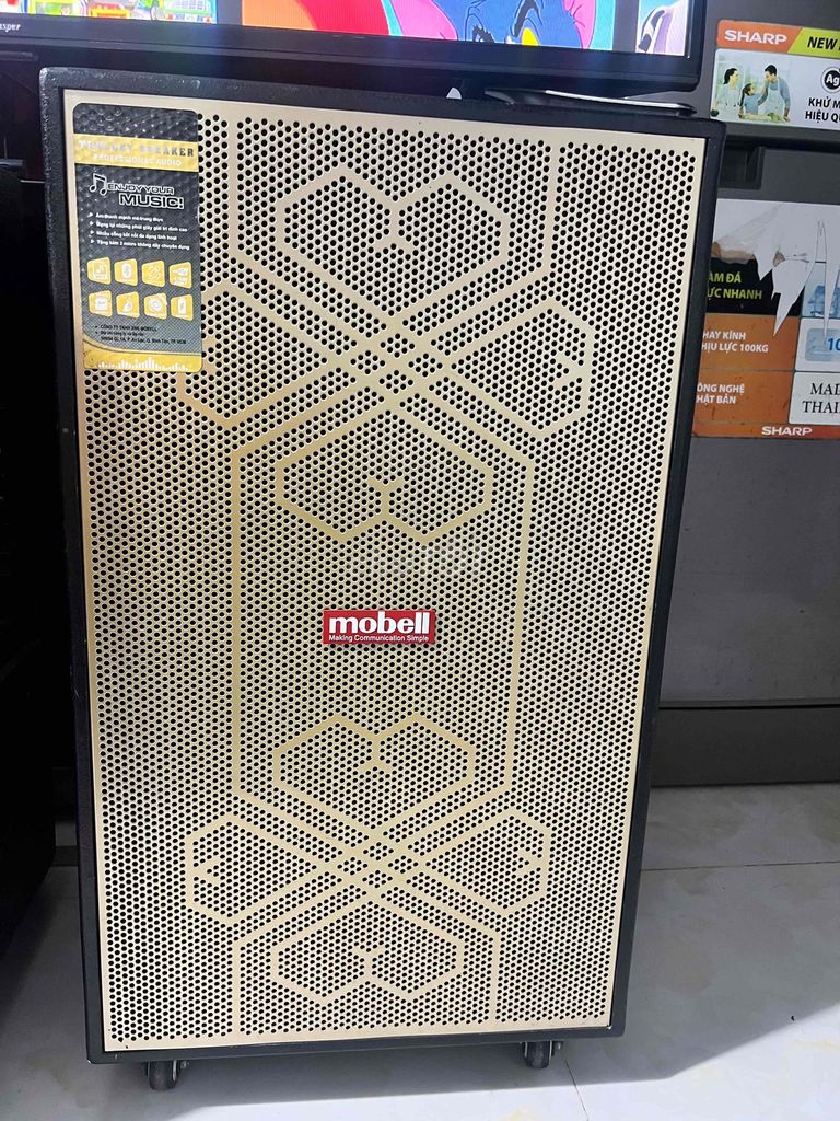 Loa kéo Mobell 40cm 3 đường tiếng Đen, vàng. Mua bán Tivi, Âm thanh tại Thị xã Bến Cát Bình Dương được đăng bởi Quân hình 1