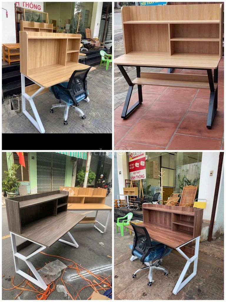 Bàn học/làm việc chân sắt gỗ MDF . Mua bán Đồ dùng văn phòng tại Quận Cẩm Lệ Đà Nẵng được đăng bởi Ngọcn shop hình 1