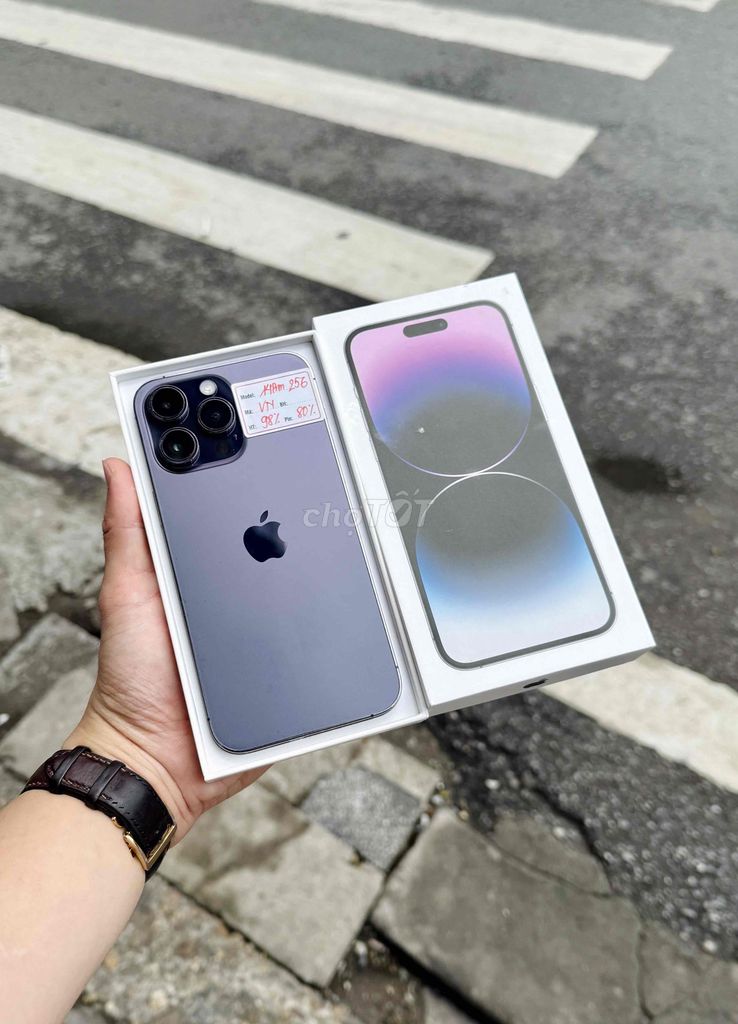 iPhone 14 Pro Max 256GB Tím VN/A fullbox zin áp. Mua bán Điện thoại tại Quận Đống Đa Hà Nội được đăng bởi Lâm Bảo Tuyên hình 1