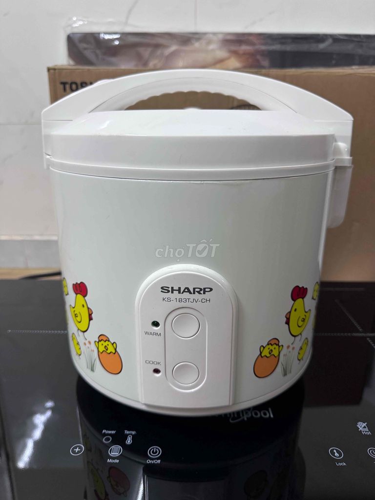 Nồi cơm điện Sharp KS-183TJV-CH 2.2 Lít Trắng. Mua bán Bếp, lò, đồ điện nhà bếp tại Quận Bình Tân Tp Hồ Chí Minh được đăng bởi Trọng Gym hình 1