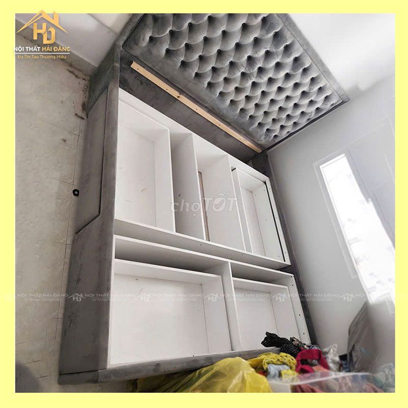 Giường Ngủ Hiện Đại Xám Trắng Mới 90%. Mua bán Giường, chăn ga gối nệm tại Quận Tân Phú Tp Hồ Chí Minh được đăng bởi Công Ty TNHH TM DV INKPRO hình 1